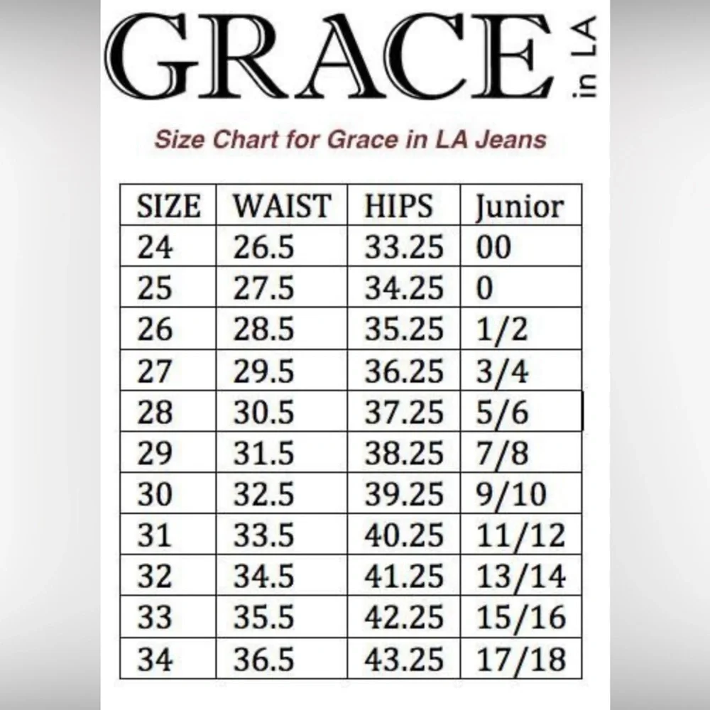 Grace in LA Low Rise Embellished Waisted Jeans. Waist Size 30. Size 11.